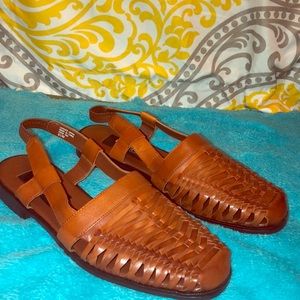 Brown size 9.5 sandals.